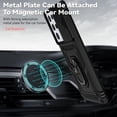 thumbnail image 3 of for Samsung Galaxy S21 Ultra Case with Camera Lens Cover HD Screen Protector, Military-Grade Drop Tested Magnetic Ring Holder Kickstand Protective Phone Case for Samsung Galaxy S21 Ultra 5G (Black), 3 of 17