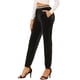 thumbnail image 1 of Pantalones Largos De Terciopelo Con Corazones De Cintura Elástica Alta Para Mujer Negro L, 1 of 6