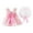 Hot Pink, variant on Pejock 1-4 Years Baby Girls' Cotton Dresses Kids Pageant Flower Girl Dress Toddler Baby Girl Summer Bow Decoration Flower Print Suspender Dress With Hat