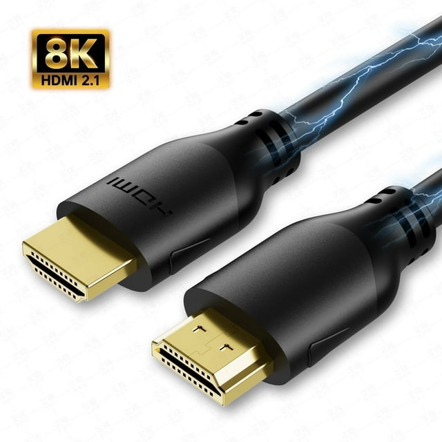 Cable HDMI de 6 Pies, Cable 8K HDMI de Alta Velocidad Cable HDMI 2.1, Cable HDMI a HDMI para Tv/ps5/blu-ray/computadora/xbox/nintendo Switch/sistema de Vídeo