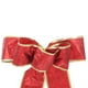 thumbnail image 5 of RomaMX 5pcs/paquete de tela brillante de la navidad de la cinta de la cinta de la cinta del reverso de la cinta del nudo para el árbol de Navidad presenta la decoración (rojo), 5 of 7