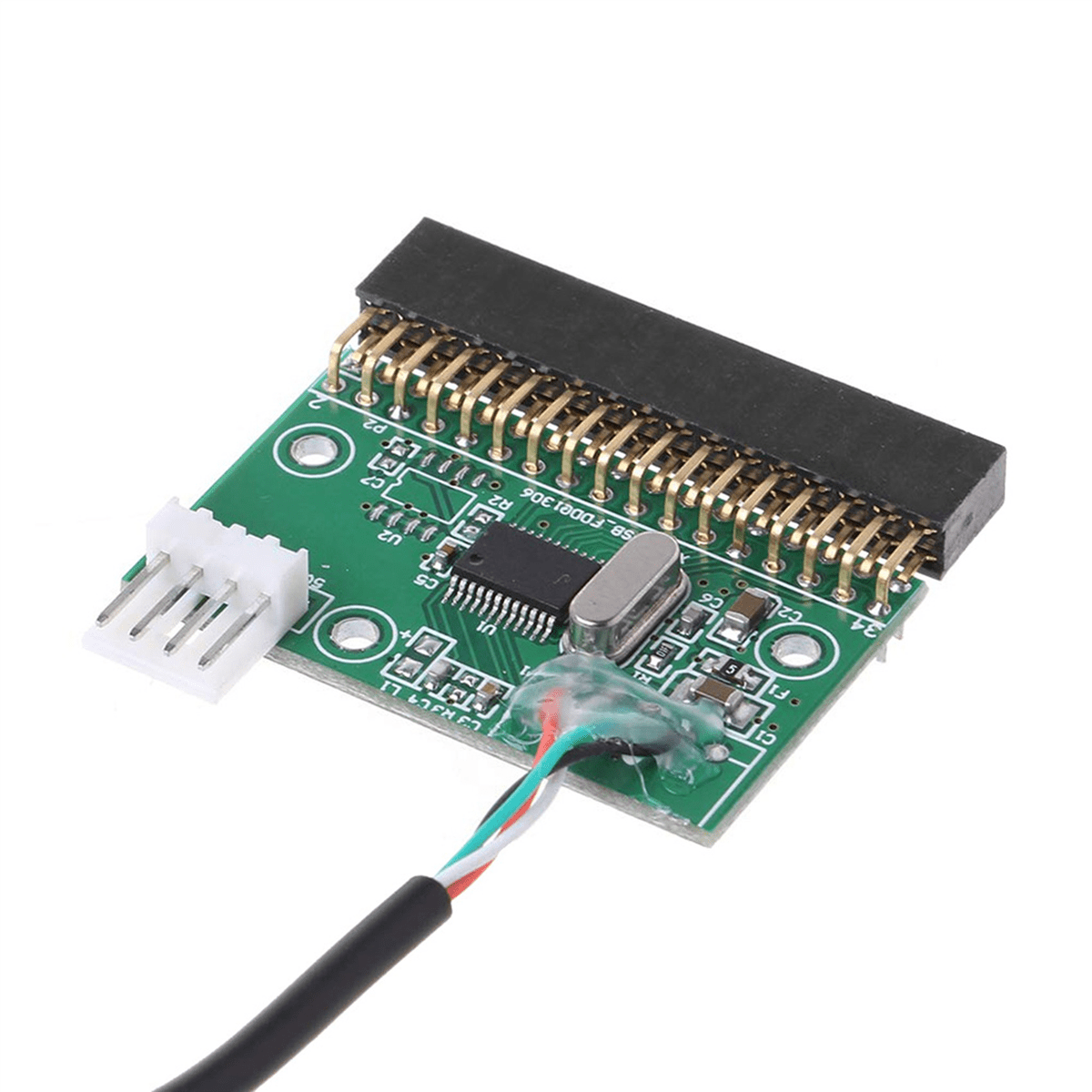 2X 1.44Mb 3.5Inch Floppy Drive Connector 34 Pin to USB Cable Adapter Pcb Board,USB Disk to Floppy Disk A,2 x Floppy Drive Connector 2 x cable,Green