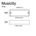 thumbnail image 2 of Artec MDC6 Ceramic Soapbar Style Bass Pickup Bridge Pickup 16K for 6-String Bass, Black, 2 of 5