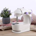 thumbnail image 1 of Jinsinto Mini Sewing Machine for Beginner, Dual Speed Portable Sewing Machine Machine with Extension Table, Light, Sewing Kit for Household, Travel, 1 of 5