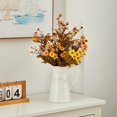 thumbnail image 3 of White Ceramic Pitcher Vase, Flower Vase Pitcher,Farmhouse Vase for Home Decor, 8.5inch Jug Vase. for Home Decoration, 3 of 6