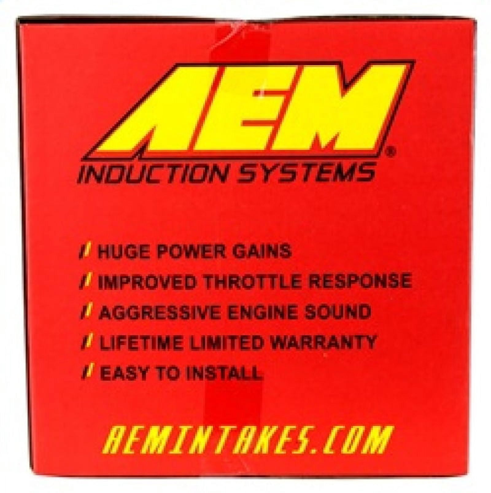 AEM Cold Air Intake System: Easy Installation, Engineered to Maximize Airflow, Boost Horsepower & Torque, AEM-21-872C