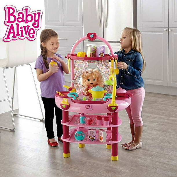 Baby Alive Doll 3 in 1 Cook ?n Care Play Set - Walmart.com