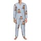 thumbnail image 3 of Balery Playful Walrus Wonders Pijama para Hombre de Dos Piezas con Manga Larga, Conjunto de Dormir y Descanso Suave con Bolsillos-Large, 3 of 7