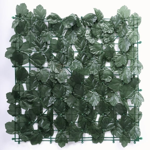 BalsaCircle 12 Dark Green Artificial Ivy Privacy Screen Fence Wall Panels Party Events Decorations Supplies