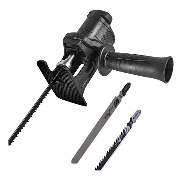 Amdohai Electric Drill Modified To Electric Saws Accessory Electric Reciprocating Saws Drill to Saber Saws Portable Woodworking Cutting Utility Tool with 3 Sawblades