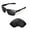 Black, variant on Walleva Titanium Replacement Lenses for Oakley Jupiter Squared Sunglasses