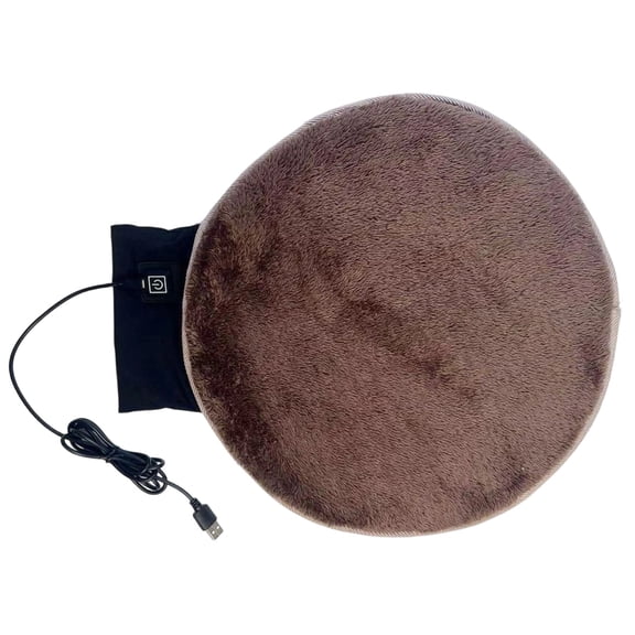 Sinyiin Comfortable Warming Pad USB Powered Heated Seat Cushion with Overheat Protections Thickened Plush Heating Pad Enduring