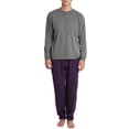 thumbnail image 2 of Babysbule Womens Fall Plus Top Sets Sales Men's Adult Long Sleeved Tops Trousers Button Tracksuit Pyjama Two Set, 2 of 4