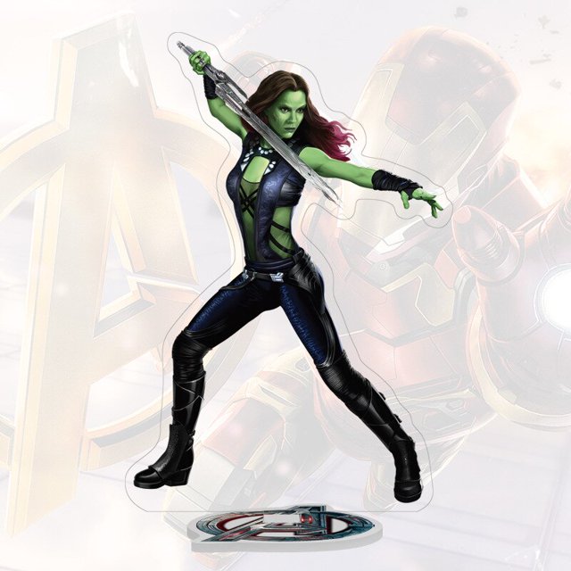 LLavero de Los Vengadores de Marvel Legends, nuevo llavero de Deadpool Capitán América, Thanos Groot, decoración acrílica, regalos de juguetes para niños Gong Bohan LED