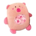thumbnail image 1 of Peluche de capibara abrazable y cómodo para decorar el hogar con una muñeca pequeña. Rosa, 1 of 8