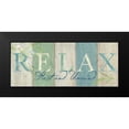 thumbnail image 2 of Coulter, Cynthia 24x12 Black Modern Framed Museum Art Print Titled - Spa Sentiment Sign I, 2 of 5