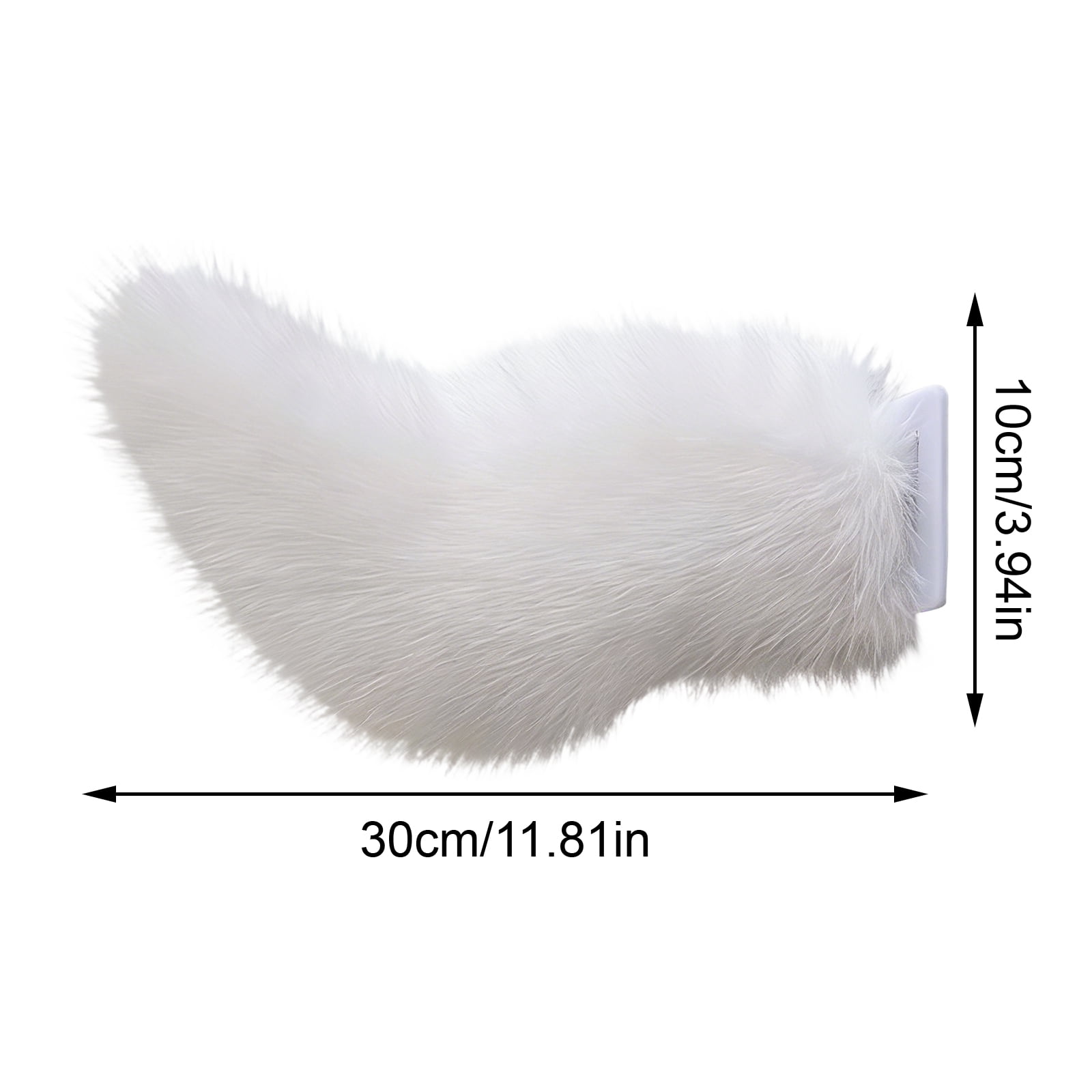 Cute Fuzzy Tail Car Decoration, Electric Animal Tail Auto Accessory, Trunk Charm Ornament for Vehicle Aesthetics and Exterior Decor