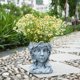 thumbnail image 5 of Maceta para cabeza de interior y exterior, maceta de resina para suculentas, jarrón, estatua griega, maceta para decoración de jardín y hogar, escultu gris DYNWAVEMX Macetas suculentas, 5 of 8