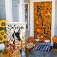thumbnail image 6 of Floral Boston Terrier Garden Flag Fall Yard Flag Wildflower Dog Garden Flags Orange Autumn Lawn Flags Welcome Thanksgiving Outdoor Flags for Outside 12x18 Double Sided Small, 6 of 7