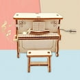 thumbnail image 4 of Milaget Jouet Piano Boîte à Musique Manivelle Gravée Boîte Musicale pour Adolescents, 4 of 9