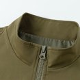 thumbnail image 6 of Fgnfyis Mens Jacket Mens Casual Jackets Lightweight Comfortable Zip up Loose Fit Sports Outerwear for Daily Wear and Outdoor Activities Winter Coats for Men Green XXXL, 6 of 9