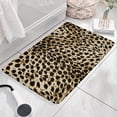 thumbnail image 3 of Brown and Black Leopard Print Flannel Non Slip Door Rugs,Washable Door Mats Indoor,Decorative Door Mats,Dirt-Resistant and Absorbent Doormat for Entrance,Bedroom,Kitchen,Bathroom,23.5x16in(60x40cm), 3 of 5