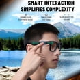 thumbnail image 5 of Tancola AI Smart ChatGPT 8MP Camera Unisex Rectangle Way Style Fashion Sunglasses Box Set, Black, 5 of 8