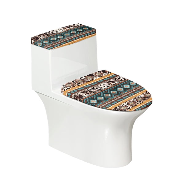 HELLHERO Toilet Lid Seat Cover & Bathroom Seat Covers with Fits All Toilet Shapes Polyester for Washable, Easy to Install