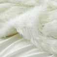 thumbnail image 3 of Luxury Plush Faux Fur Throw Blanket, Long Pile Brown with Black Tipped Blanket, Super Warm, Fuzzy, Elegant, Fluffy Decoration Blanket Scarf for Sofa, Armchair, Couch and Bed, 50''x 60'', 3 of 7