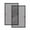 Black - 46" Lx 46"W, variant on 2 Sets Diy Window Screen Frame Kit Black 46" X | Easy Cut-to-size Design Includes Parts & Tools For Replacement