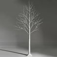 thumbnail image 6 of Gymax 6 FT Pre-lit White Birch Tree Artificial Twig Birch Tree Christmas Decor, 6 of 10