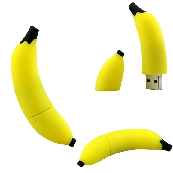 Novelty Flash Drive - USB Storage Flash Drive - Banana Thumb Drive - Trendy Flash Drive (Banana)