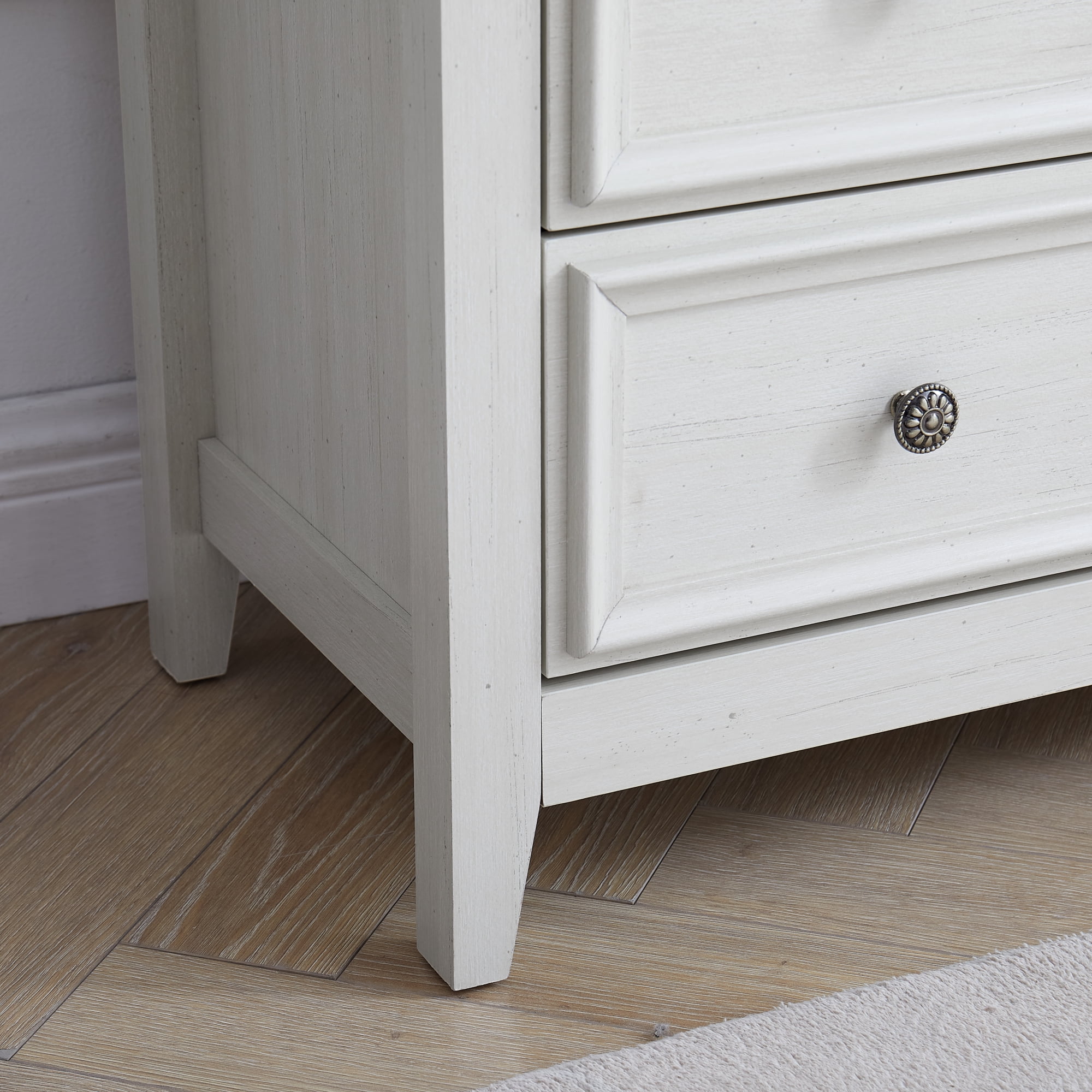 Leumius 5-Drawers Dresser,Farmhouse Tall Chest of Drawers Closet Organizers and Storage for Living Room,Bedroom,Beige