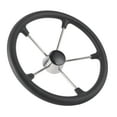 thumbnail image 4 of Five Spoke Steering Wheel,15.5in Boat Steering Wheel Ship Accessory Steering Wheelwith Foam Grip Optimized for Excellence, 4 of 8