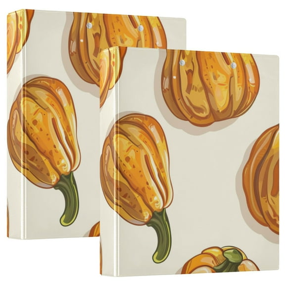 Cucumbers 3 Ring Binders 1.5 inch Hardcover File Folders with Interior Pockets A4 Size Organizer for School Office Hospital
