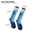 thumbnail image 2 of Fuzoiu Abstract Ocean Waves Print Adult Stockings,Crew Socks,Unisex Fashion Socks, Casual Sports Socks,Comfortable Crew Socks for Everyday Wear and Sports, 2 of 6