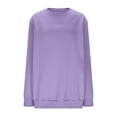 thumbnail image 6 of Lenago Oversized Sweatshirt Long Sleeves Casual Shirts Color Round Neck Sweatshirt Crewneck Pullover Tunic Tops Fall Winter Outfits Clothes, 6 of 6