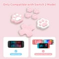 thumbnail image 3 of GeekShare D-Pad Button Caps Joystick Cover ABXY Key Button Sticker for Switch 2(2025) Cat Claw Pink, 3 of 6