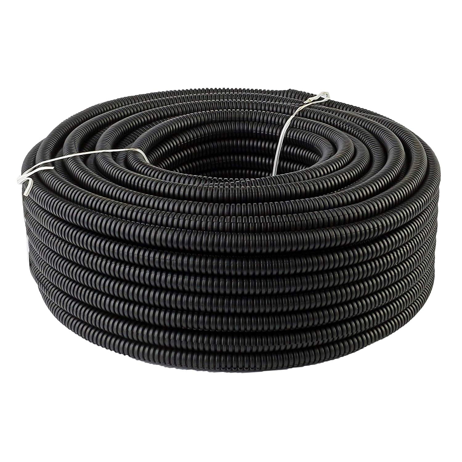 HydroMaxx 50-ft x 0.75-in PVC Black Split Tubing Wire Loom in the