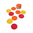 thumbnail image 2 of Guirnalda de papel redonda de colores para colgar en fiestas, decoración amarilla, naranja y roja, 2 of 5