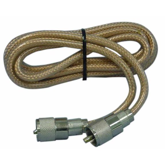 Astatic PP8X6A-CL 6 ft. PL to PL RG8X Clear Coax with Astatic Plugs