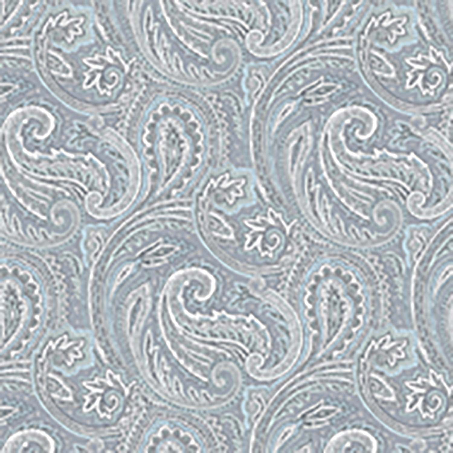 Waverly Inspirations Cotton 44" Paisley Dew Gray Color Sewing Fabric by