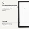 thumbnail image 3 of (11x14 in | 28x36 cm) White Solid Oak Wood Picture Frame Poster Frame Wall Photo Frame, 3 of 7