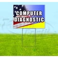 thumbnail image 1 of Computer Diagnostic (18" X 24") Yard Sign, Includes Metal Step Stake, 1 of 6