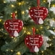 thumbnail image 5 of xihome Conjunto de 6 adornos navideños de resina hechos a mano con forma de vidrio marino, con mensajes inspiradores y cinta de raso para decorar el rbol de Navidad o como regalo., 5 of 6