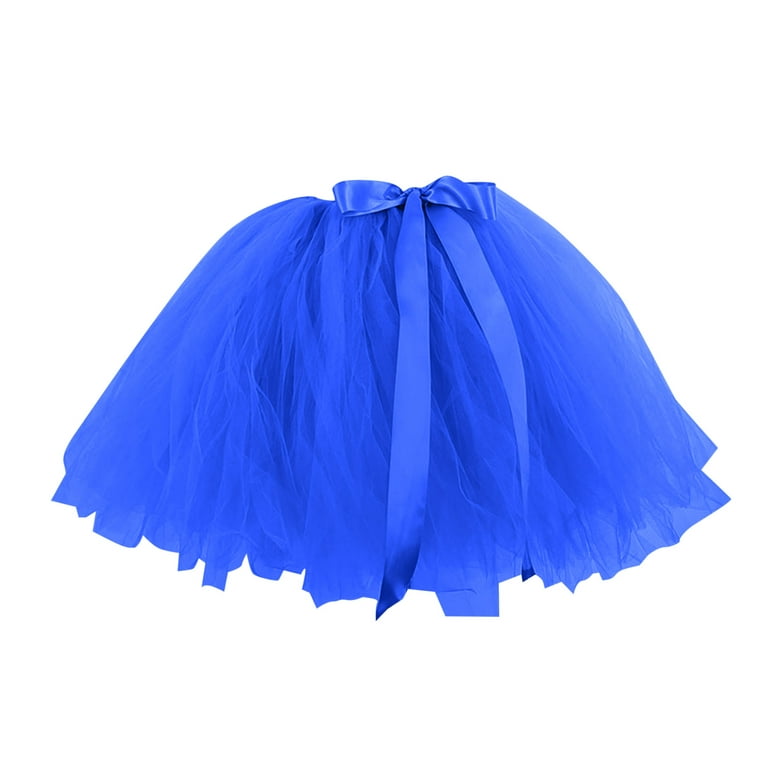 Elegant Royal Blue Tulle Skirts Hi Low Ruffled Women Tutu Skirt Custom Made  Any Color Formal
