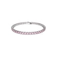thumbnail image 1 of Pulsera de tenis Swarovski Matrix con cristales redondos rosas, 1 of 7