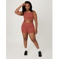 thumbnail image 4 of Hanes Moves Women's Crop Sports Bra, Racerback Coral Camelia L, 4 of 10