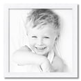 thumbnail image 2 of ArtToFrames 22" x 22" Contemporary White with Lip Picture Frame, 22x22 inch White Wood Poster Frame (WOM-2032), 2 of 7