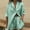Green, variant on Short Sets Women Two Piece Outfits Sets Button Down Shirt Short Spring Clothes for Women